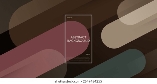 Abstract dynamic smooth color background. Overlap rounded shapes pattern design. Eps10 vector