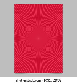 Modelo de fundo abstrato de cartão de intermitência de estrela dinâmica - projeto de fundo de folheto de vetor a partir de faixas radiais