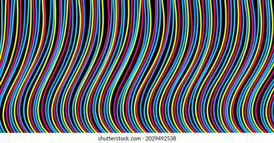 Abstract dynamic template with wavy curved lines. Modern cover design. 3d vector illustration.