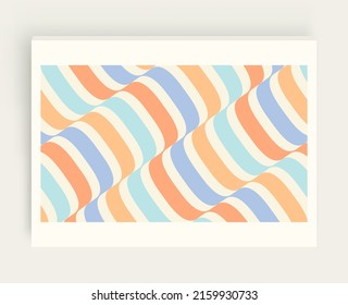 Abstract dynamic template with wavy curved ribbons. Modern cover design. 3d vector illustration.