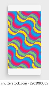 Plantilla dinámica abstracta con cintas onduladas curvadas. Diseño moderno de la cubierta. Ilustración vectorial 3d.