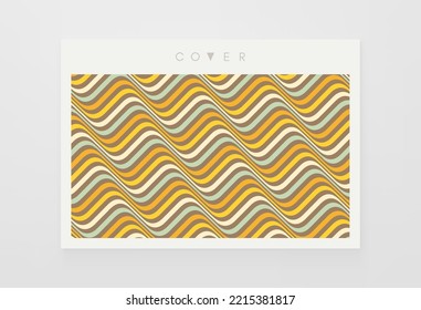 Plantilla dinámica abstracta con cintas onduladas curvadas. Diseño moderno de la cubierta. Ilustración vectorial 3d.