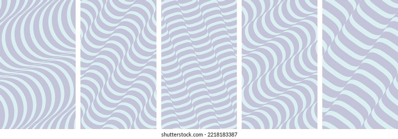 Abstract dynamic template with wavy curved ribbons. Modern cover design. 3d vector illustration.