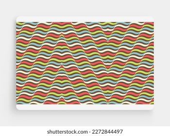 Abstract dynamic template with wavy curved ribbons. Modern cover design. 3d vector illustration.