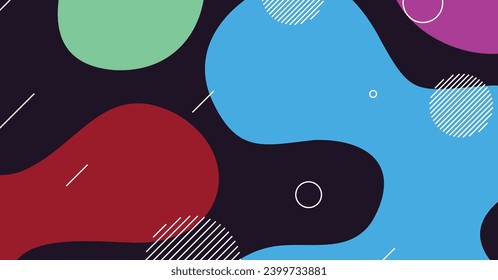 Abstract dynamic texture liquid wave colorful background design. Fluid wavy shapes design