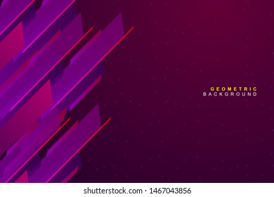 Abstract dynamic vibrant geometric background