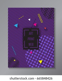  Abstract dynamic violet Electronic music, dance, art festival background. Summer Holiday Dance Event posters, invitation, frame. Vector pop, hard jazz music wave geometric banner.