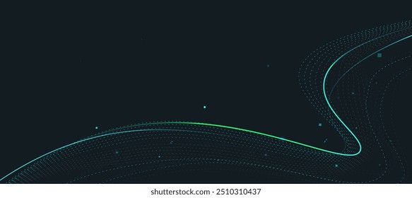 Abstract dynamic wave energy visual background vector illustration. EPS10