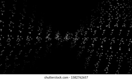 Abstract dynamic wave of many points. Twisted DNA. Big data. Low poly shape. Futuristic background. Vector.