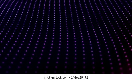 Abstract dynamic wave of many shining points. Big data. Low poly shape. Wave of bright particles. Futuristic background. Vector illustration.