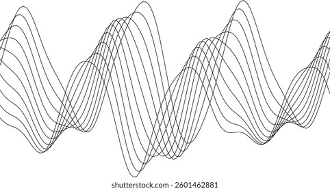 Abstract dynamic wave pattern design for modern art and backgrounds.