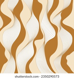 Abstract dynamic wave pattern. Vector Illustration