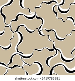 Abstract dynamic wave pattern. Vector Illustration.