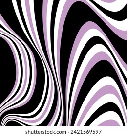 Abstract dynamic wave pattern. Vector Illustration.