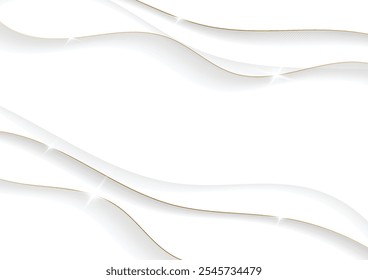 Abstract dynamic waves gray color background design for poster, card. Vector illustration