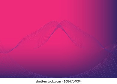 Abstract  dynamic waves, lines and particles  background  or wallpaper, vector EPS