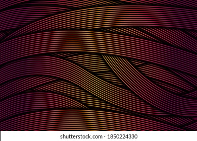 Abstract dynamic wavy line colorful background