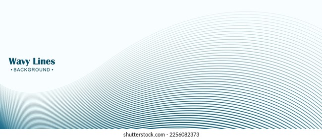 Abstract dynamic wavy lines background