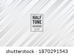 Abstract dynamic white grey halftone and diagonal line pattern decoration background. Modern and minimal concept. Vector illustration