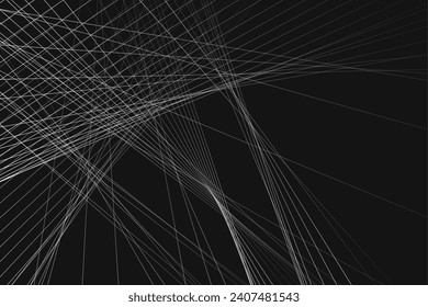 Abstract dynamic white lines. Modern abstract cover. Graphic concept for your design