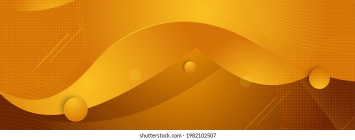 Abstract Dynamic Yellow Background with Minimalism Concept.