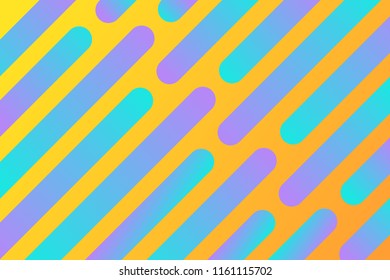 Abstract dynamic yellow background with Multicolored diagonal lines.Cool gradient shapes composition modern gradient background eps10