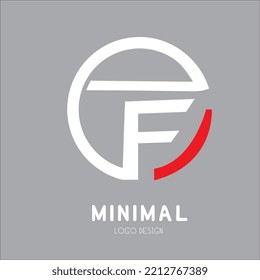 Abstraktes E AND F-Brief-Logo-Konzept, minimales Template-Design, Vektorgrafik-Design, verwendet für Business-Logo.
