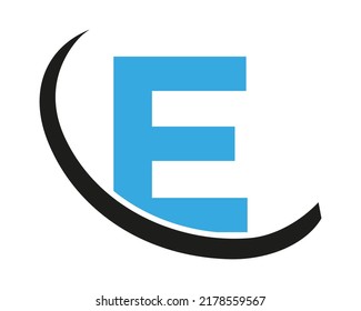 Abstract E Letter Modern INITIAL logo Design