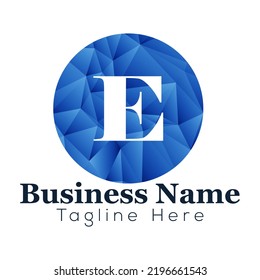 Abstract E letter modern initial lettermarks logo design