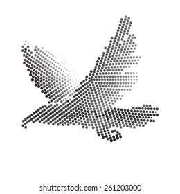 Abstract eagle of circles