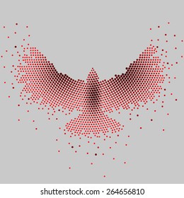 Abstract eagle of circles