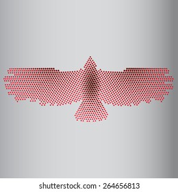 Abstract eagle of circles