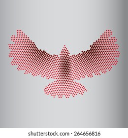 Abstract eagle of circles