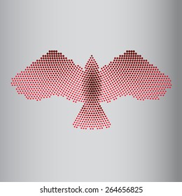 Abstract eagle of circles