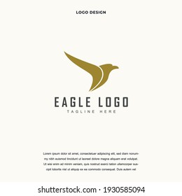 abstract eagle falcon icon logo design vector illustration. eagle branding Creative logo design