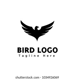 Abstract eagle fly logo