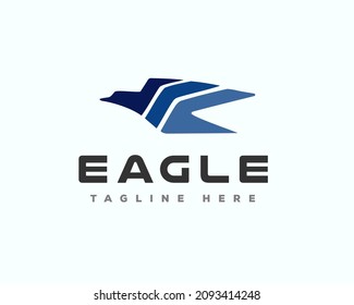 abstract eagle fly logo icon symbol template illustration