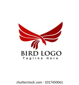 Abstract eagle flying bird logo