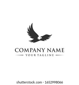 abstract eagle flying logo template