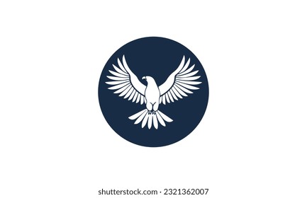 Abstract eagle or hawk isolated on Plain background