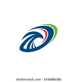 abstract eagle head logo design vector