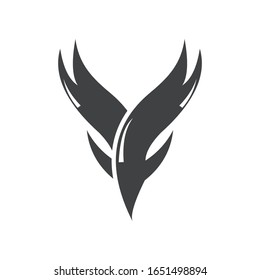 icono del logotipo del águila abstracta