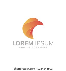 abstract eagle logo, eagle logo