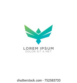 Abstract Eagle Logo Design Vector template