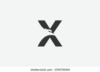 cabeza del logotipo de águila abstracta Eagle diseño del logotipo de la mosca del águila vectorial