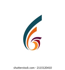 abstract Eagle logo with line icon, Phoenix logo template, Fire bird