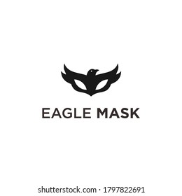 abstraktes Adlerlogo. Maskensymbol
