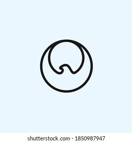 abstract eagle logo. movie icon
