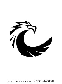 abstract eagle logo template