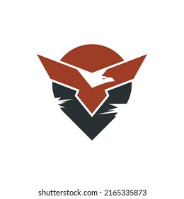 Resumen Inspiración en el diseño del logotipo de Eagle Pin